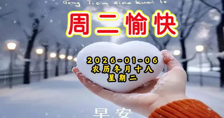 週二早安美圖|感受這份冬日溫暖 帶着希望與勇氣，迎接嶄新的一天