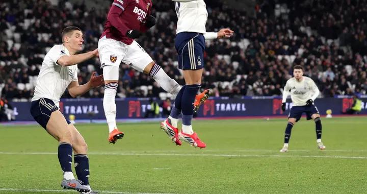 諾丁漢森林2-1逆轉西漢姆聯，多明格斯破門，吉布斯-懷特點射，穆裏略烏龍