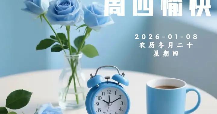 週四早安圖片|祝福，在曙光中悄然蔓延；問候，浸潤着晨露清甜