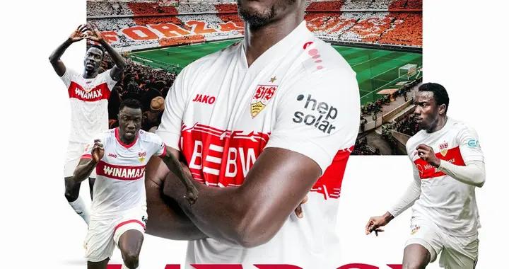 官方：斯圖加特前鋒姆武帕轉會美因茨；據悉總價可達100萬歐