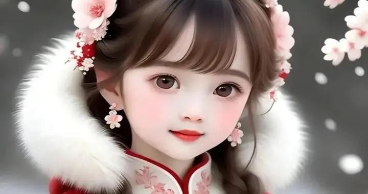 冬日唯美女生頭像