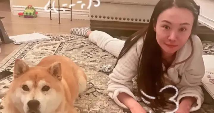 35歲鄭爽現狀曝光：臉又腫又僵沒了靈氣，養狗爲伴生存成難題