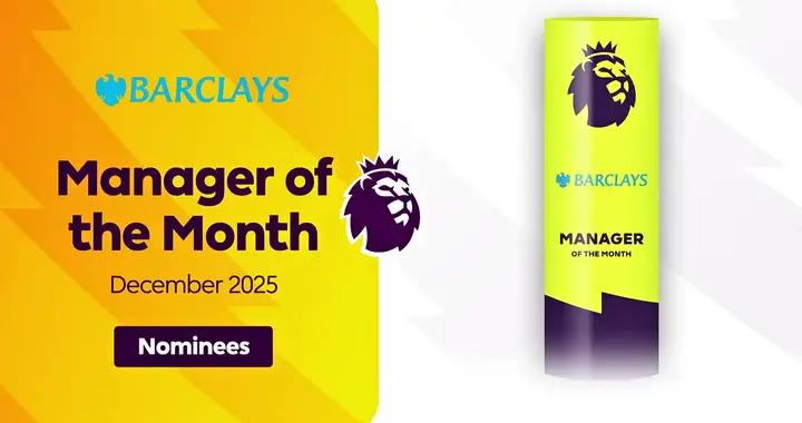 英超12月最佳教練提名：阿爾特塔、瓜帥、埃梅里及法爾克入圍