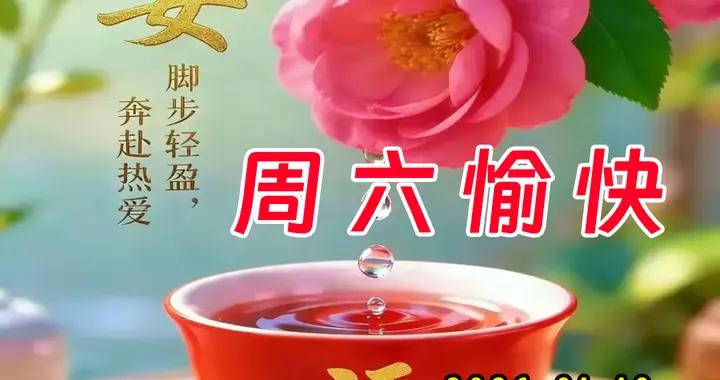 週六早安圖片|清晨寄語送安康，順遂無憂是心願