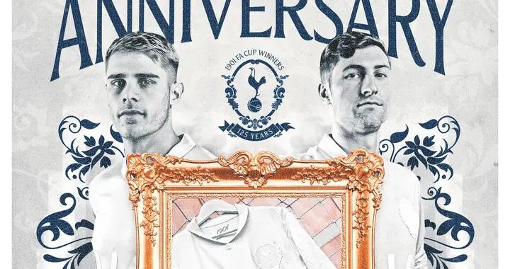 官方：熱刺將在對陣維拉的足總盃比賽身着1901復古紀念版球衣