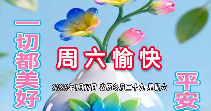 週六早安圖片|祝大家幸福安康，歲月留香！