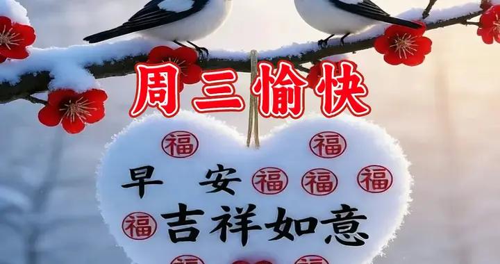 週三早安圖片|祝你健康幸福，萬事順意，週三早安！