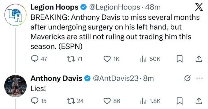 濃眉發文駁斥Shams報道：你們最好別聽信這些謠言！