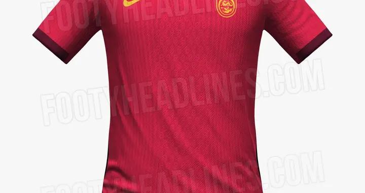 國足2026球衣曝光：主場球衣延續紅色配色，客場迴歸黃色主色調