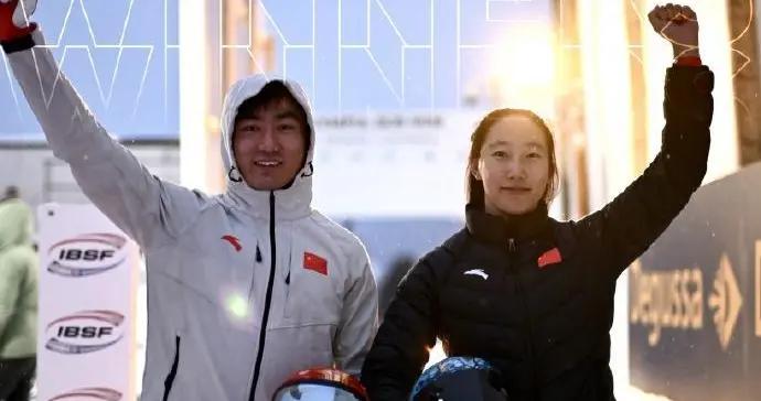 新賽季首金，趙丹、殷正奪得鋼架雪車世界盃混合團體冠軍