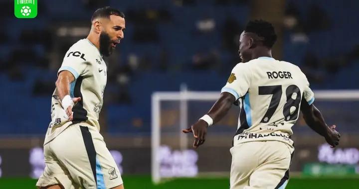 吉達聯合4-0大勝拉斯永恆，本澤馬帽子戲法，薩利赫-謝赫裏破門