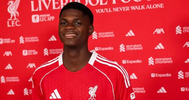 官方：利物浦簽下塞內加爾18歲中衛恩迪亞耶，將進入U21梯隊