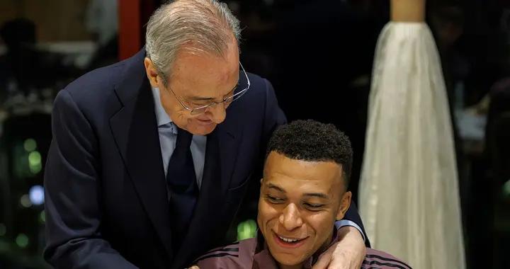 賽前打氣，弗洛倫蒂諾到皇馬下榻酒店與球員、教練組打招呼