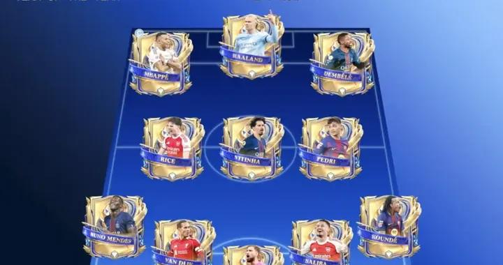 FC26年度藍陣容：姆巴佩、哈蘭德、登貝萊三叉戟，範戴克在列