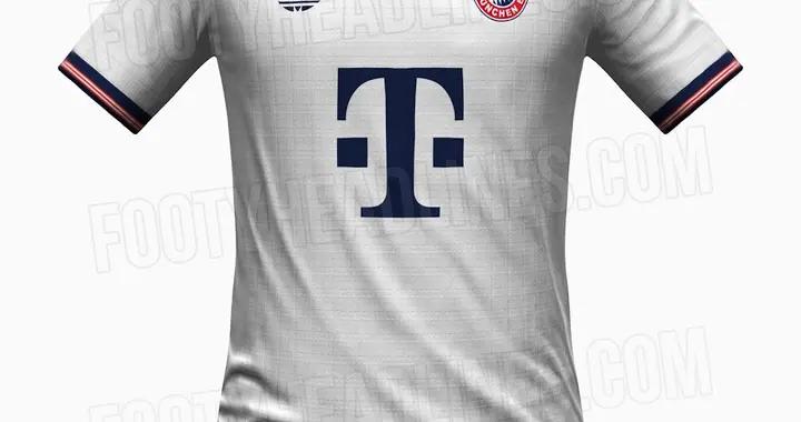 拜仁26/27客場球衣諜照：白色爲主搭配三葉草logo，經典隊徽迴歸