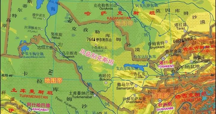 雙重內陸國烏茲別克，地圖像恐龍，爲什麼首都在尾巴上？