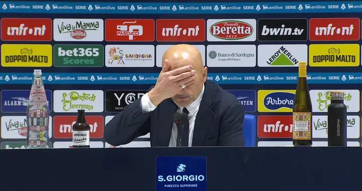 斯帕萊蒂：卡利亞里球員臥草太多，裁判總是被迫去叫他們起來