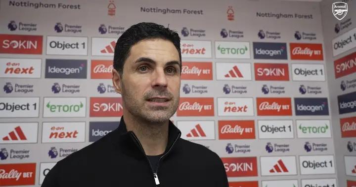 阿爾特塔：我們知道自己擁有的機會，所以最貼切的詞就是失望