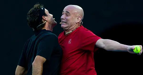 時隔五年迴歸澳網，費德勒搭檔阿加西表演雙打，他看好阿爾卡拉斯實現全滿貫