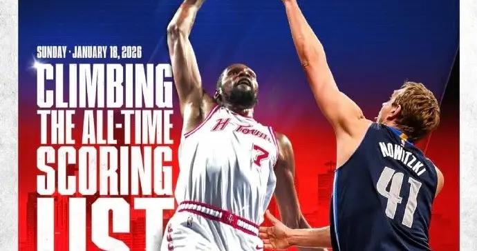 里程碑！杜蘭特超越諾維茨基，升至NBA歷史得分榜第六