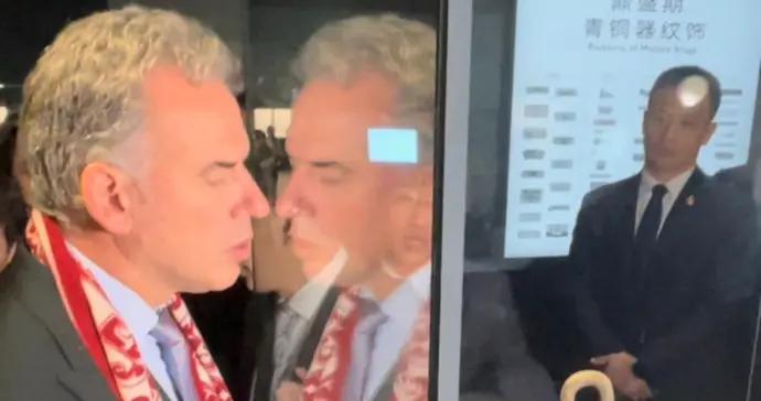 烏拉圭總統奧爾西今天訪問上博東館，他爲什麼如此驚訝