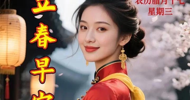 2月4號 週三立春最美早安問候美圖 |立春到，好運繞