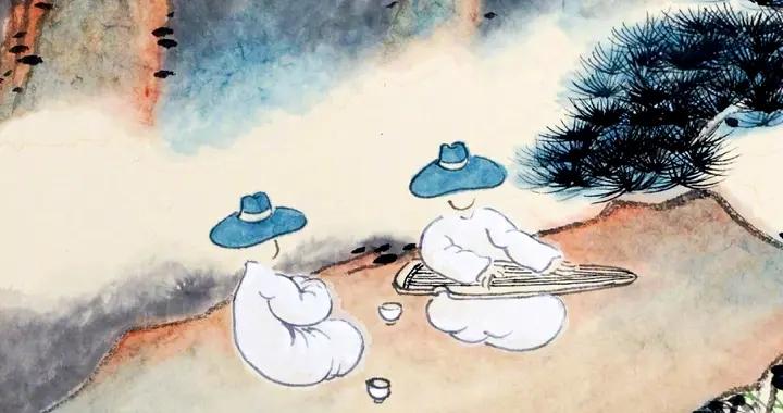 老樹：惟向心中尋清淨，一杯茶，一陣風，一牀琴。