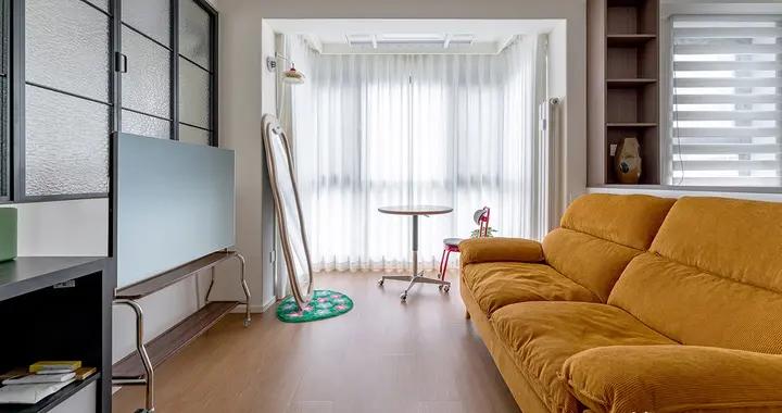 媽媽送女兒的40㎡小宅，玻璃隔斷+開放佈局，通透舒適真好住！