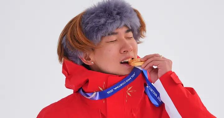 奪金時刻圖集，蘇翊鳴摘得米蘭冬奧會中國隊首金