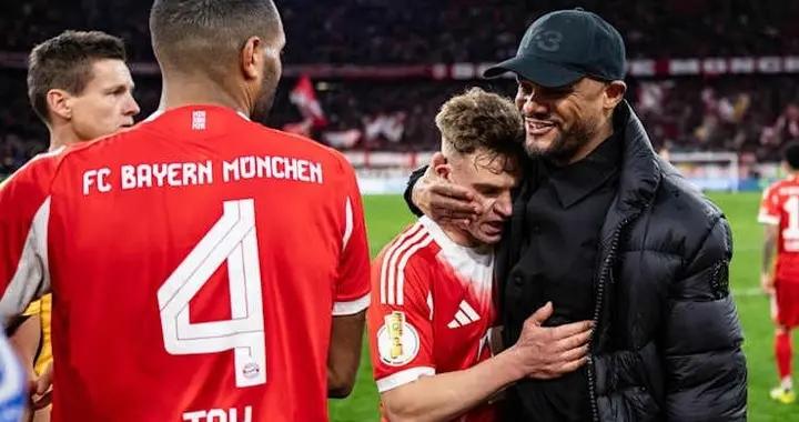 踢球者：基米希和塔背4張黃牌，可能在對法蘭克福時替補待命