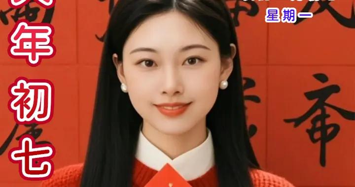星期一 2月23日 大年初七 超多早上好美女 祝福美圖和文案