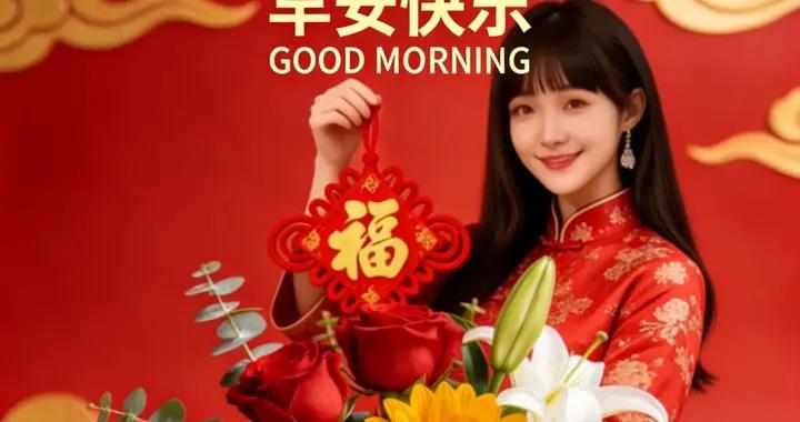 2月23日-大年初七最美早安圖片祝福語