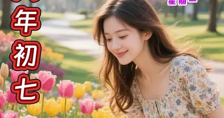 2月23號 正月初七美女早安問候美圖