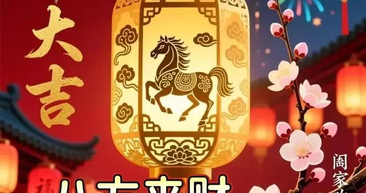 初八吉星明，福運自連綿。財神送佳兆，平安伴歲延