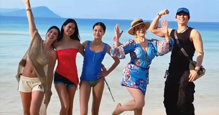 鍾麗緹曬換裝照！三女兒穿泳衣都是大長腿，張倫碩肌肉結實好健壯