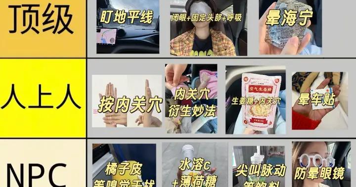 暈車小技巧“從拉到夯”排名