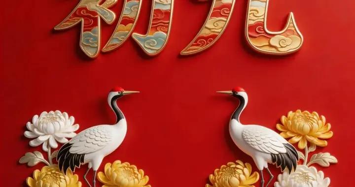 大年初九好兆頭，天長久，地長久，美好年華情悠悠