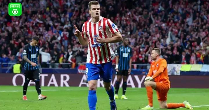 馬競總分7-4布魯日晉級歐冠16強，瑟洛特戴帽，卡多佐破門