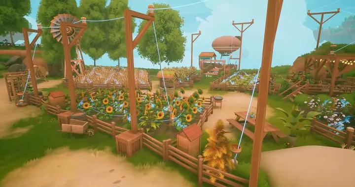 多人治癒系模擬生存新作《太陽朋克：浮島家園》