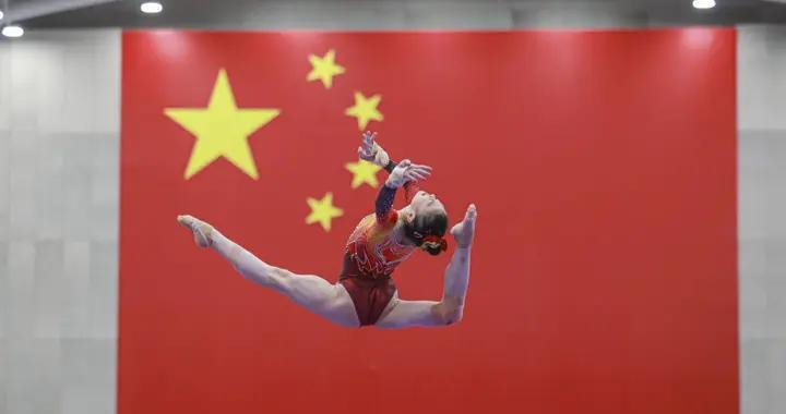 中國女子體操隊實戰測試在京舉行
