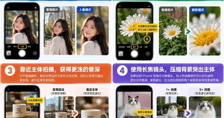 不買iPhone 18 Pro，這4招讓你的老iPhone拍出虛化大片