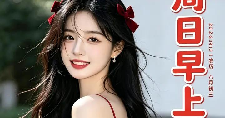 星期天早安美女圖片 願忙碌中保重身體 快樂中享受生活，週日愉快