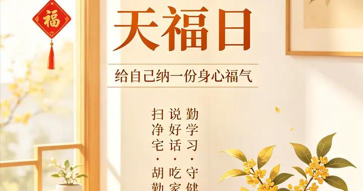 不是迷信！明日八月初四天福日，最旺自己的5件事，別忘告訴家人