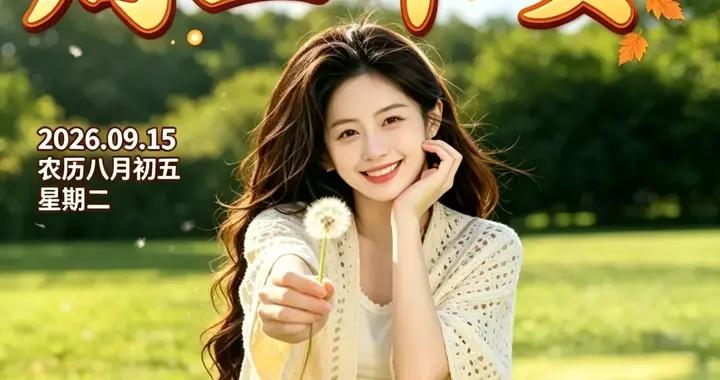 週二早安美女圖片 新的一天，給自己一個微笑，給生活一點感恩