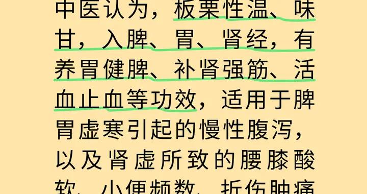 秋食板栗最養人！人稱“腎之果”，養胃健脾、補腎強筋、活血止血