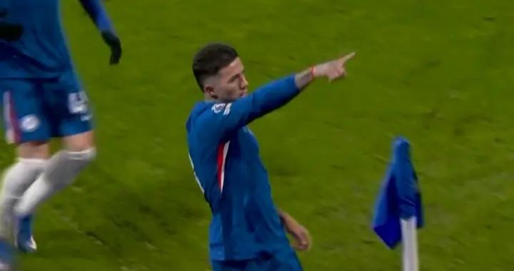 雙喜臨門，恩佐在英超生涯百場里程碑之戰中破門