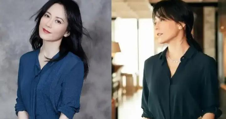 被54歲俞飛鴻的穿搭驚豔了：闊腿褲不配T恤、短靴，高級又隨性