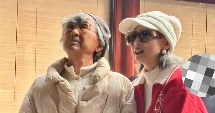 78歲林子祥上海城隍廟祈福，皮鬆肉垮滿臉老年斑，和葉倩文像父女