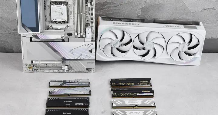 越白越強 技嘉X870E X3D超級冰雕主板實測抗壓4款內存