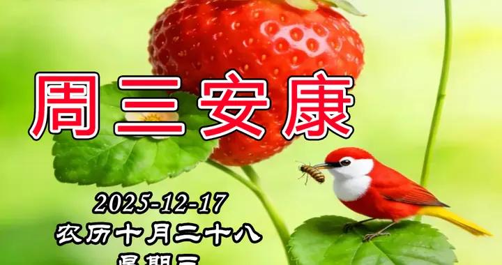 週三早安圖片|大家早上好，祝大家平安、健康、快樂、吉祥